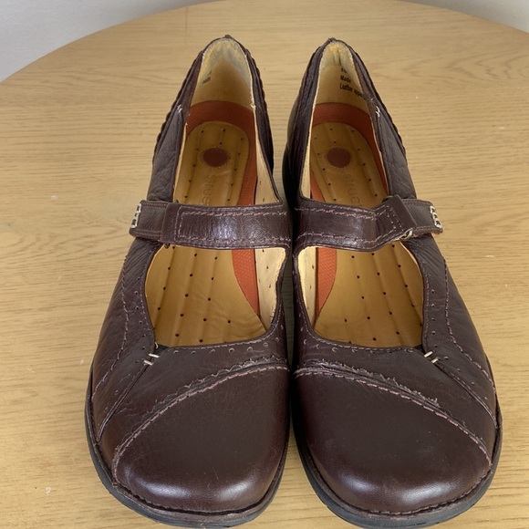 Clarks Mary Jane Loafer Flat Women's 9 Comfortable Supportive Walking Shoe - Picture 3 of 9